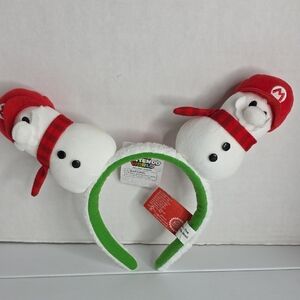 Super Nintendo World  Universal Studios Plush Snowman Headband